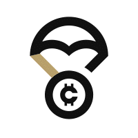 Airdrop digital coin icon